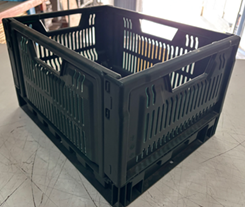 caja de plástico negra tipo A