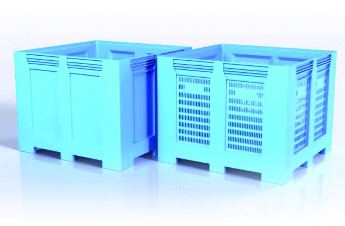 Cajas logísticas y Paloxs en PP y PEHD